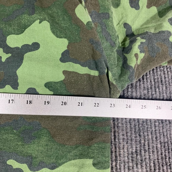 VTG Red Head Shirt Mens Large Green Button Up Camo Long Sleeve Hunting Blue Bill - Picture 9 of 12